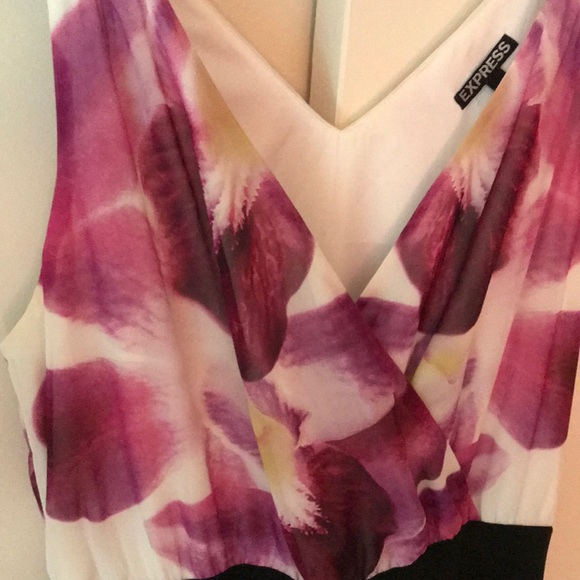Express Purple Orchid Chiffon Maxi Dress, Small - Picture 4 of 6